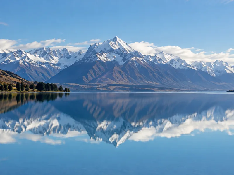 Queenstown on the shore of Lake Wakatipu below The Remarkables